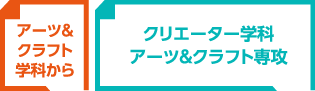 クリエーター学科アーツ&クラフト専攻